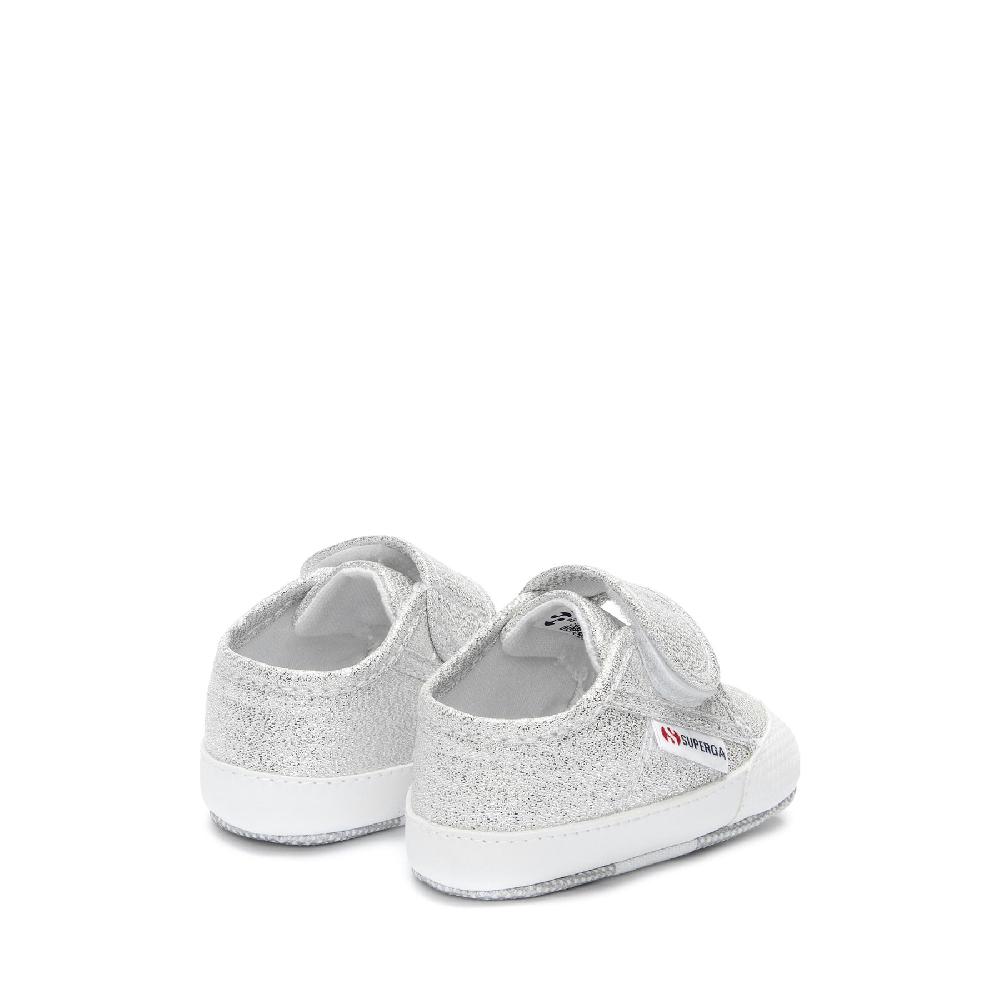 Superga 4006 BABY STRAP LAMEGREY SILVER Pezzi Unici