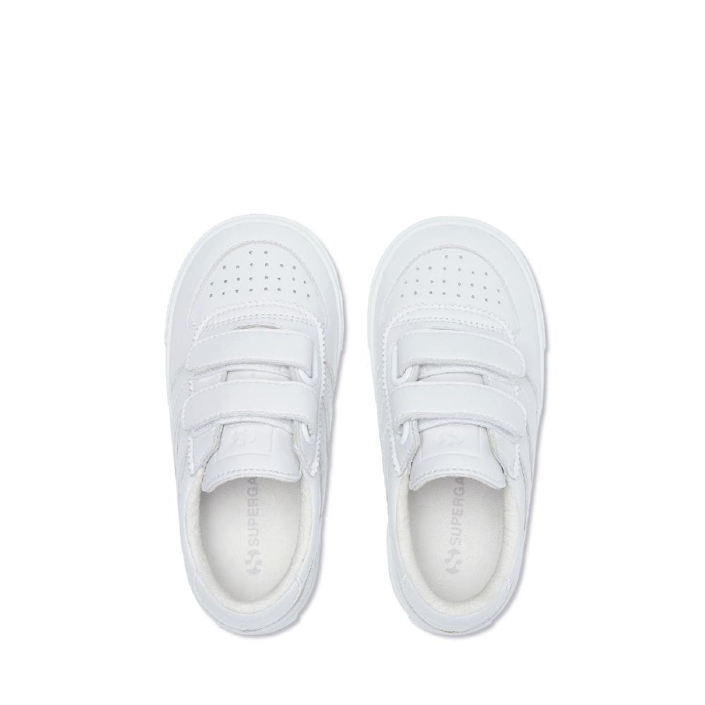 Superga 2846 KIDS SEATTLE STRAPS VEGAN MATERIALTOTAL WHITE Qualità Garantita