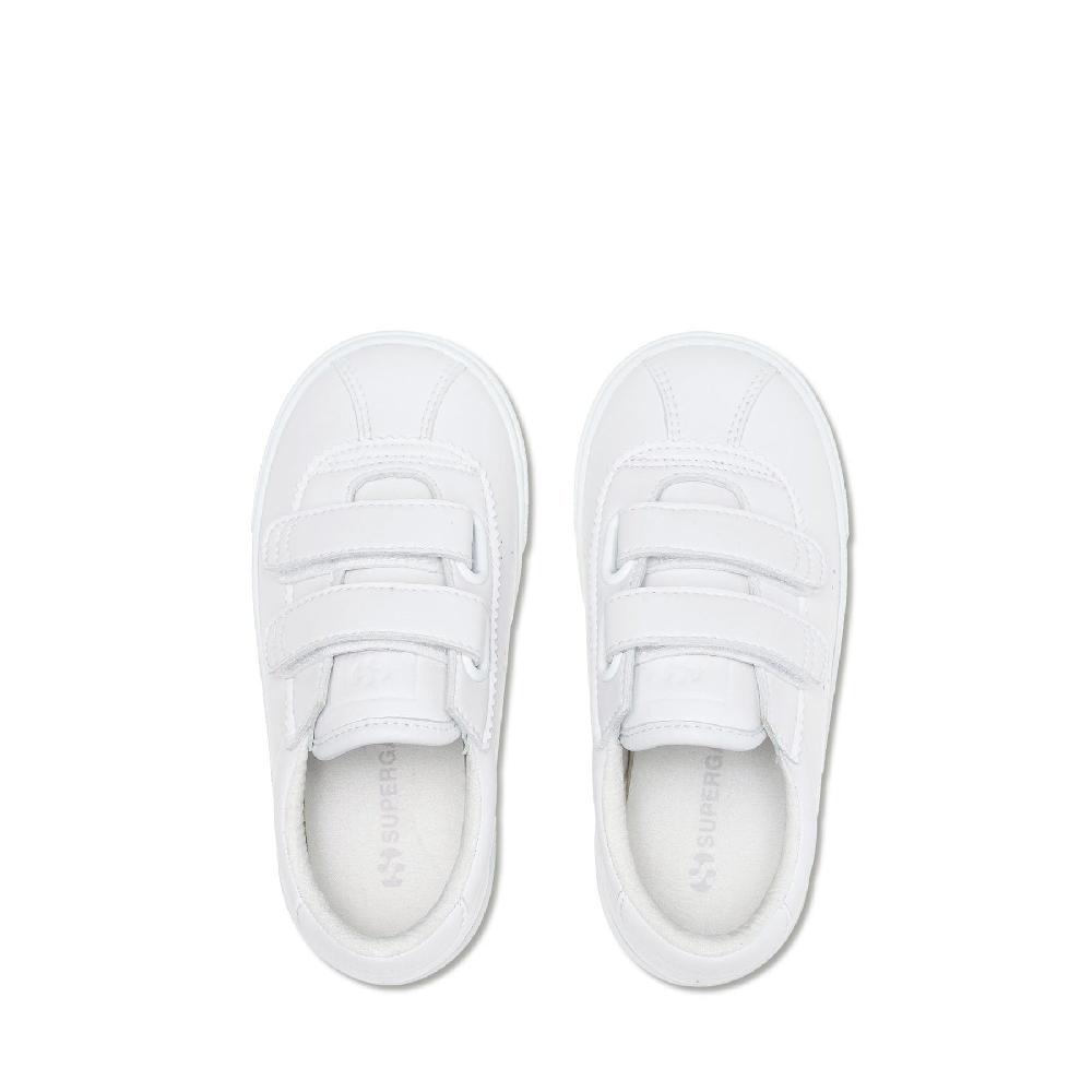 Superga 2843 KIDS CLUB S STRAPS VEGAN MATERIALTOTAL WHITE Negozi Online