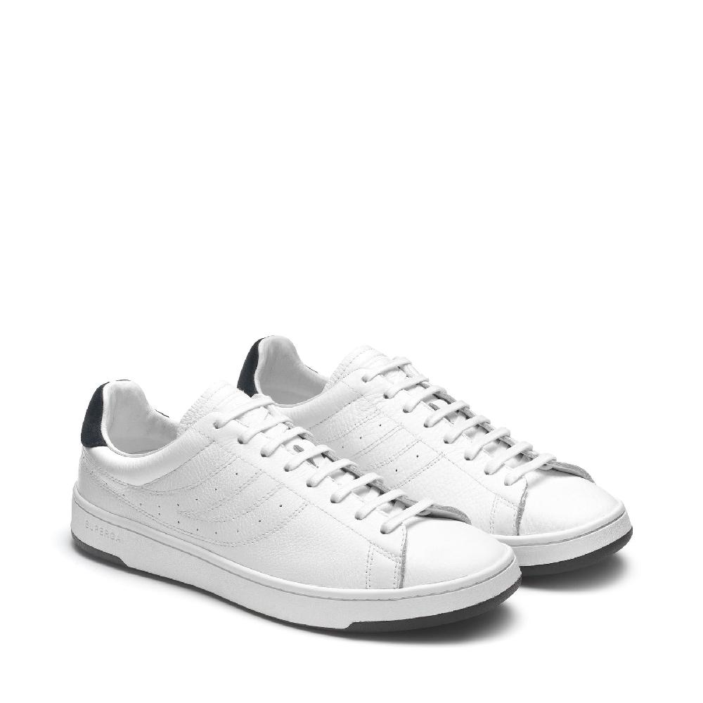 Superga 4833 LENDL MATCHWHITE-BLUE GREY DK Saldi Di Fabbrica
