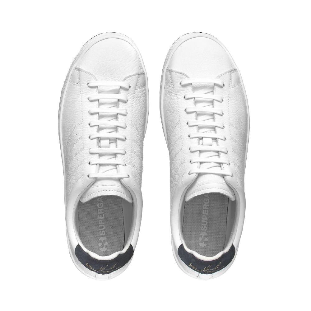Superga 4833 LENDL MATCHWHITE-BLUE GREY DK Saldi Di Fabbrica