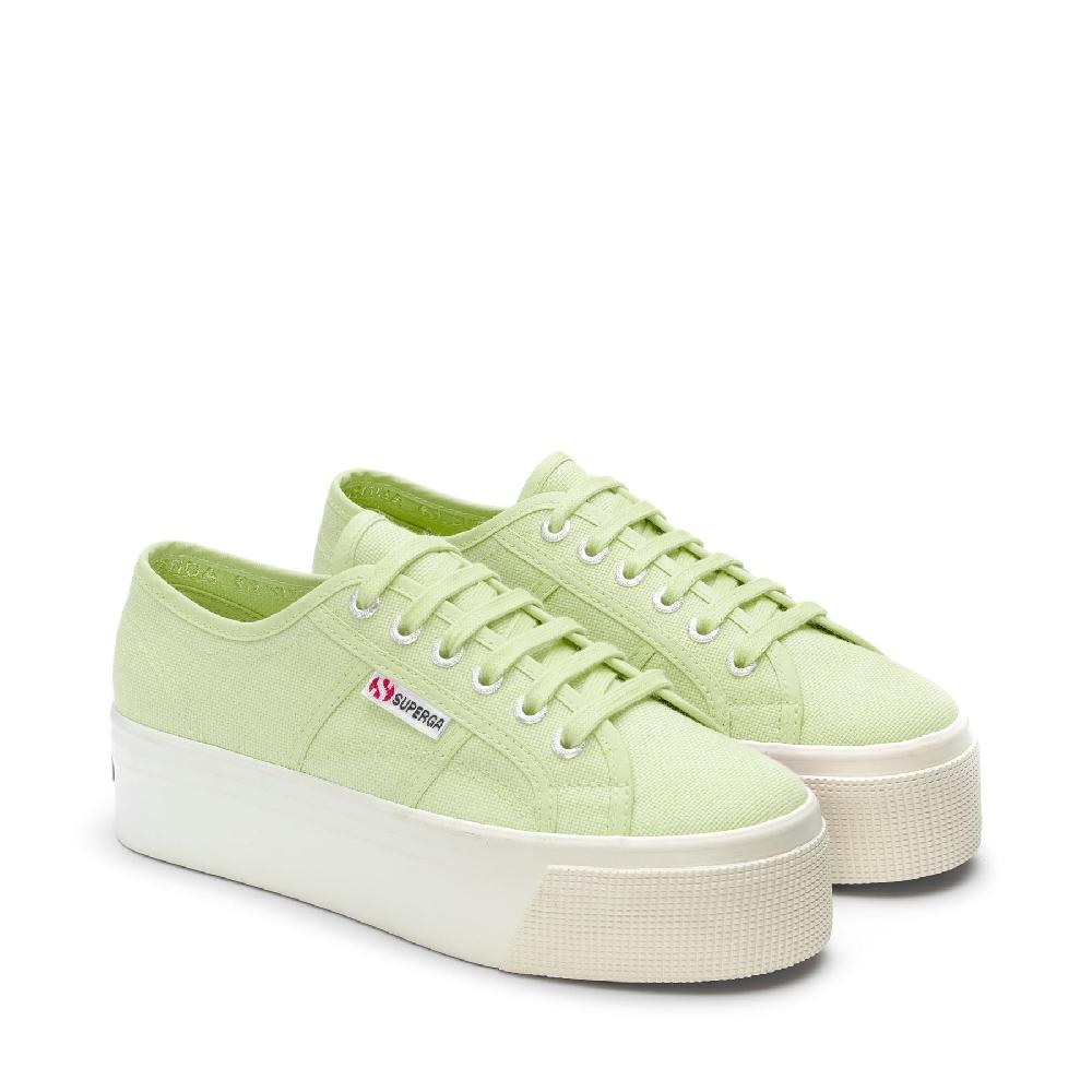 Superga 2790 PLATFORMGREEN PRIMROSE-F AVORIO Fino Al -60%