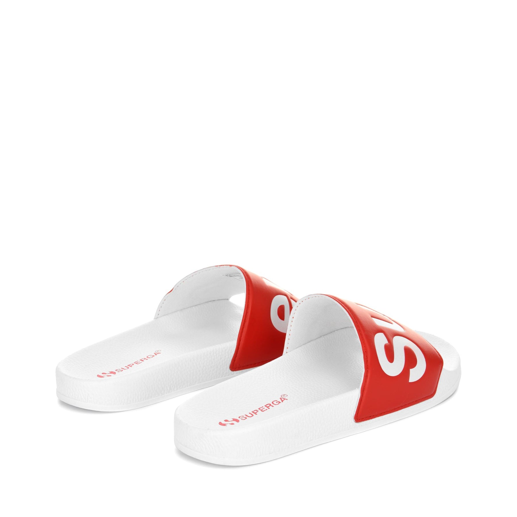 Superga 1908 SLIDES POLYSOFTWHITE-RED Hotsell