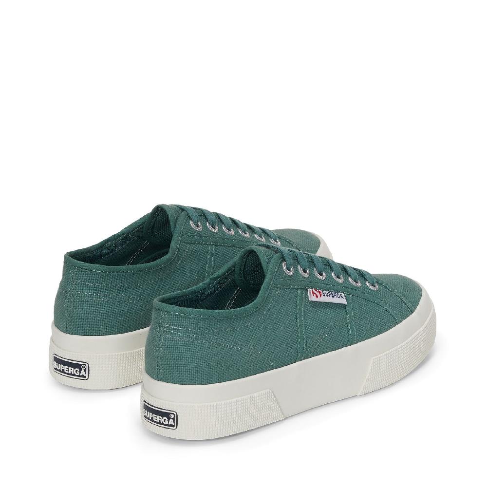 Superga 2740 PLATFORMGREEN DUSTY-FAVORIO Promozione Limitata