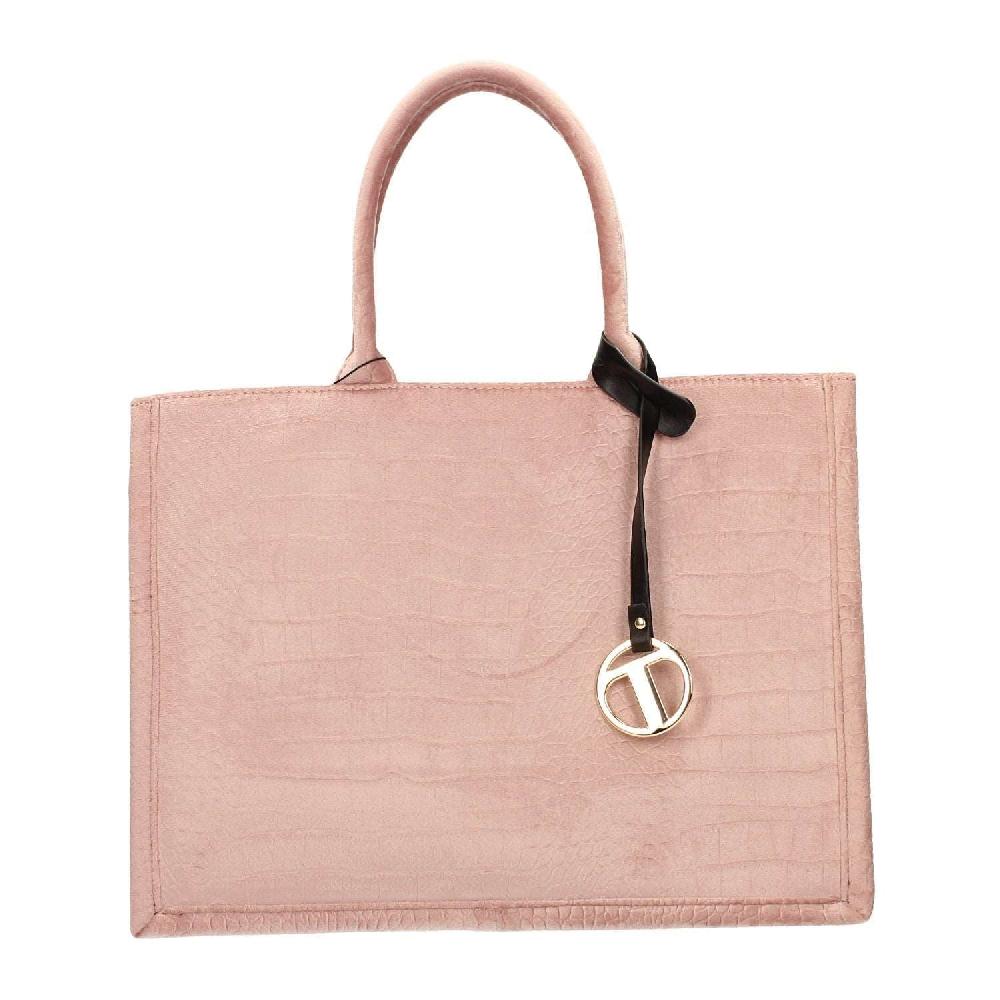 Tata Italia Borsa pied-de-poule beige e marrone Promozione Limitata
