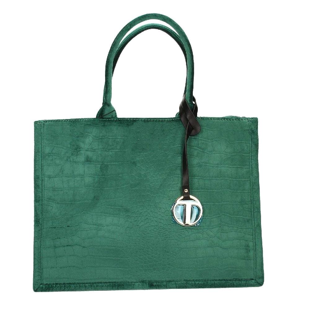 Tata Italia Borsa pied-de-poule beige e marrone Promozione Limitata
