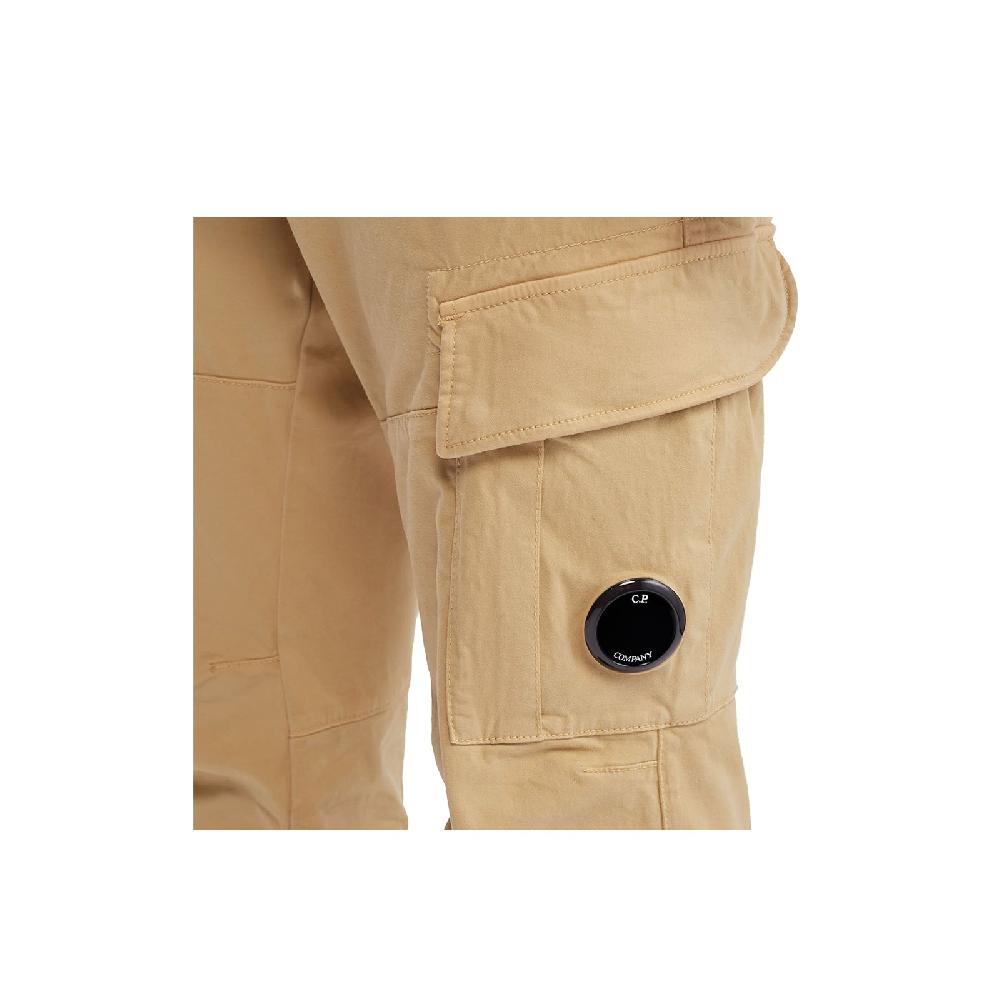 C.P. Company Stretch Sateen Cargo Pants Ergonomic Fit Spedizione Gratuita