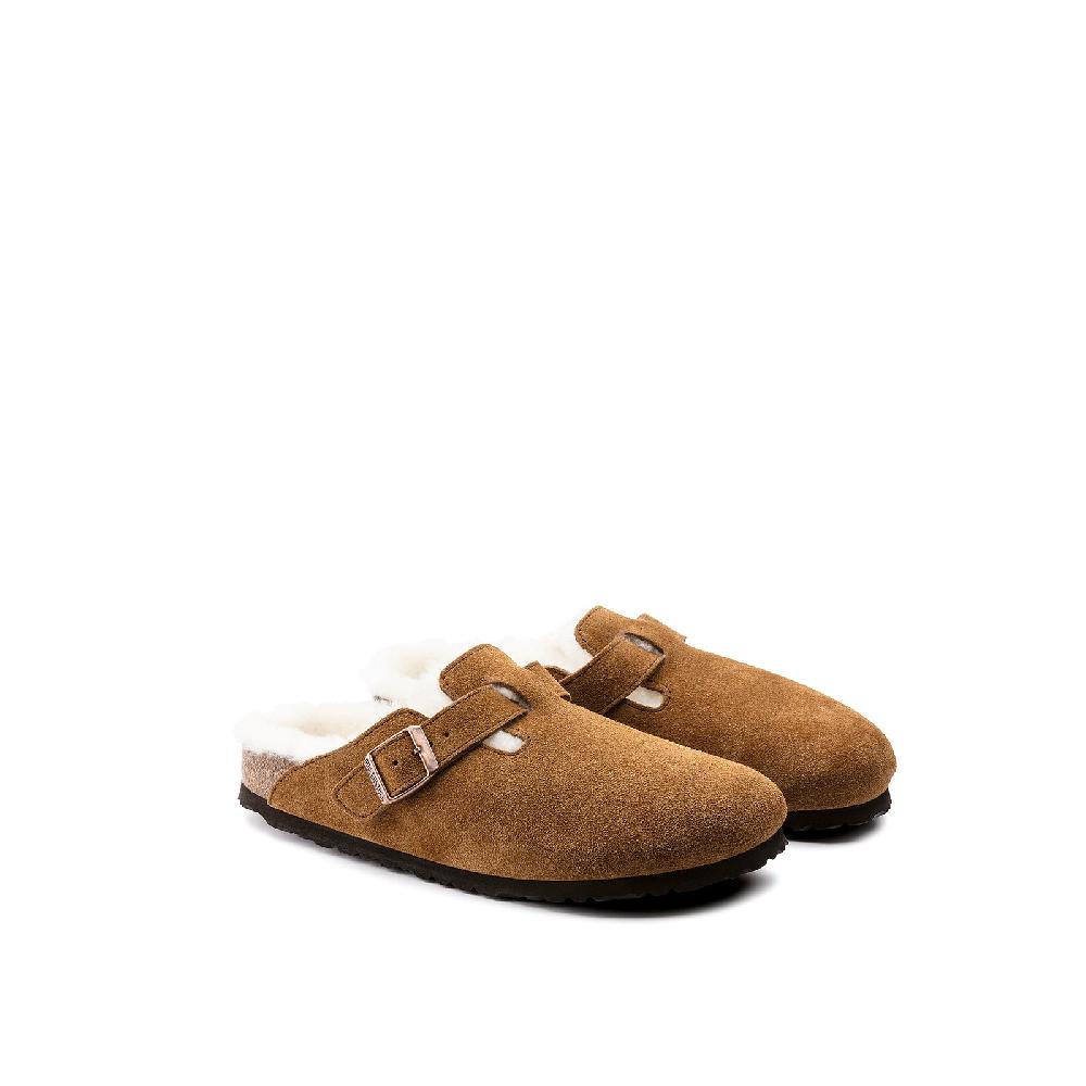 Birkenstock Boston Shearling Suede Leather Vendite stagionali