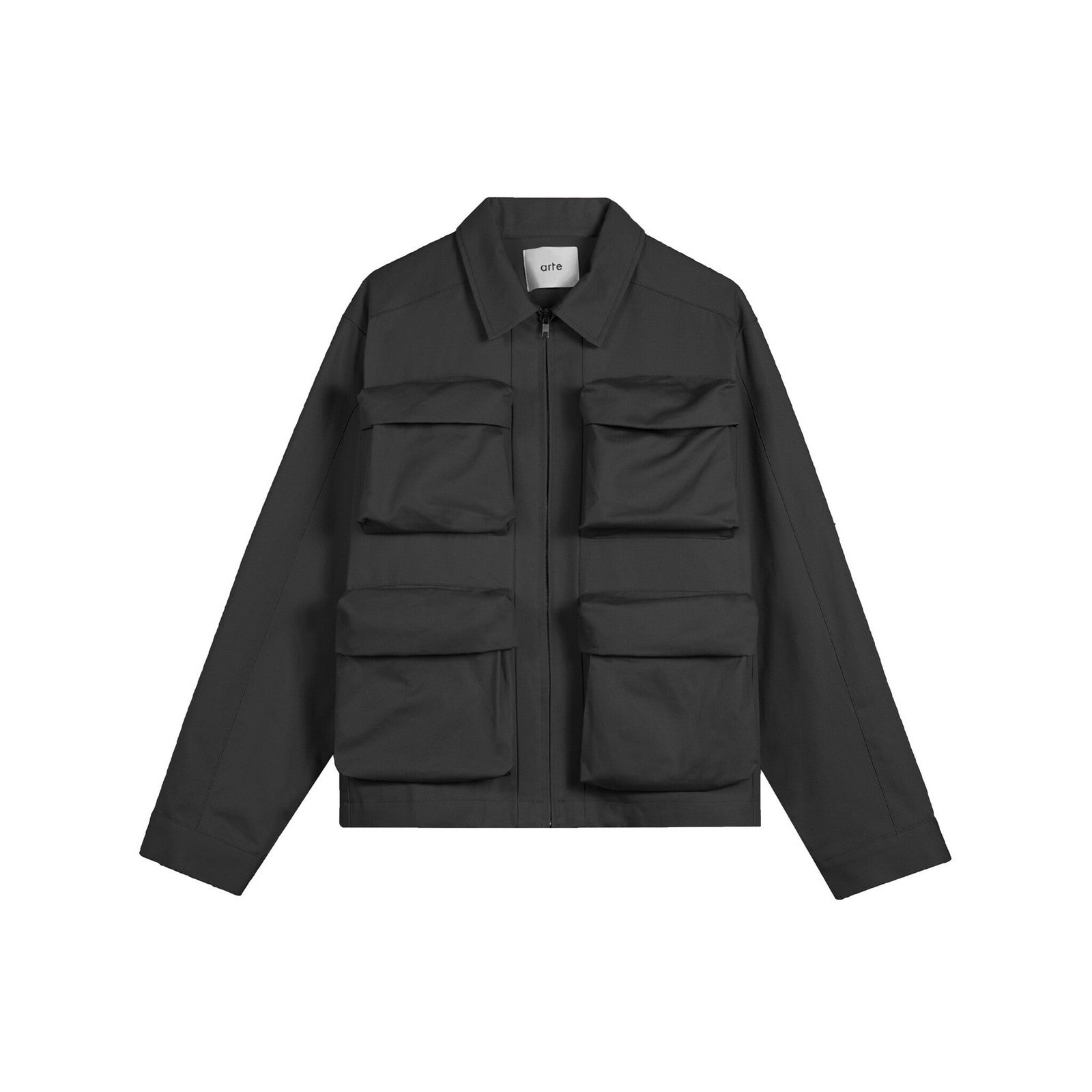 Arte 3D Pockets Cotton Jacket Vendite Flash