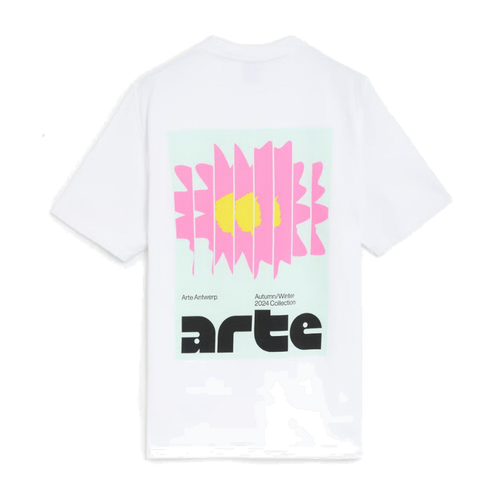 Arte Back Square Print T-Shirt Moda