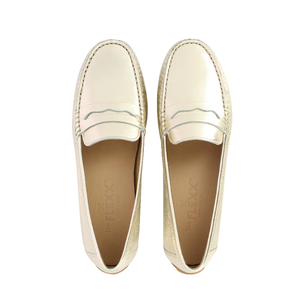 The Flexx PENNY LOAFER-LAMINATO DUST In Saldo