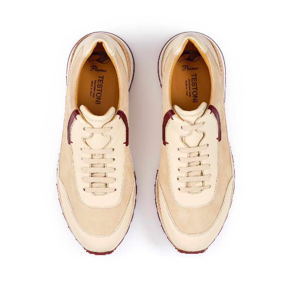 A.Testoni MOENA SNEAKER NUBUK CALF + DEER ° Negozio
