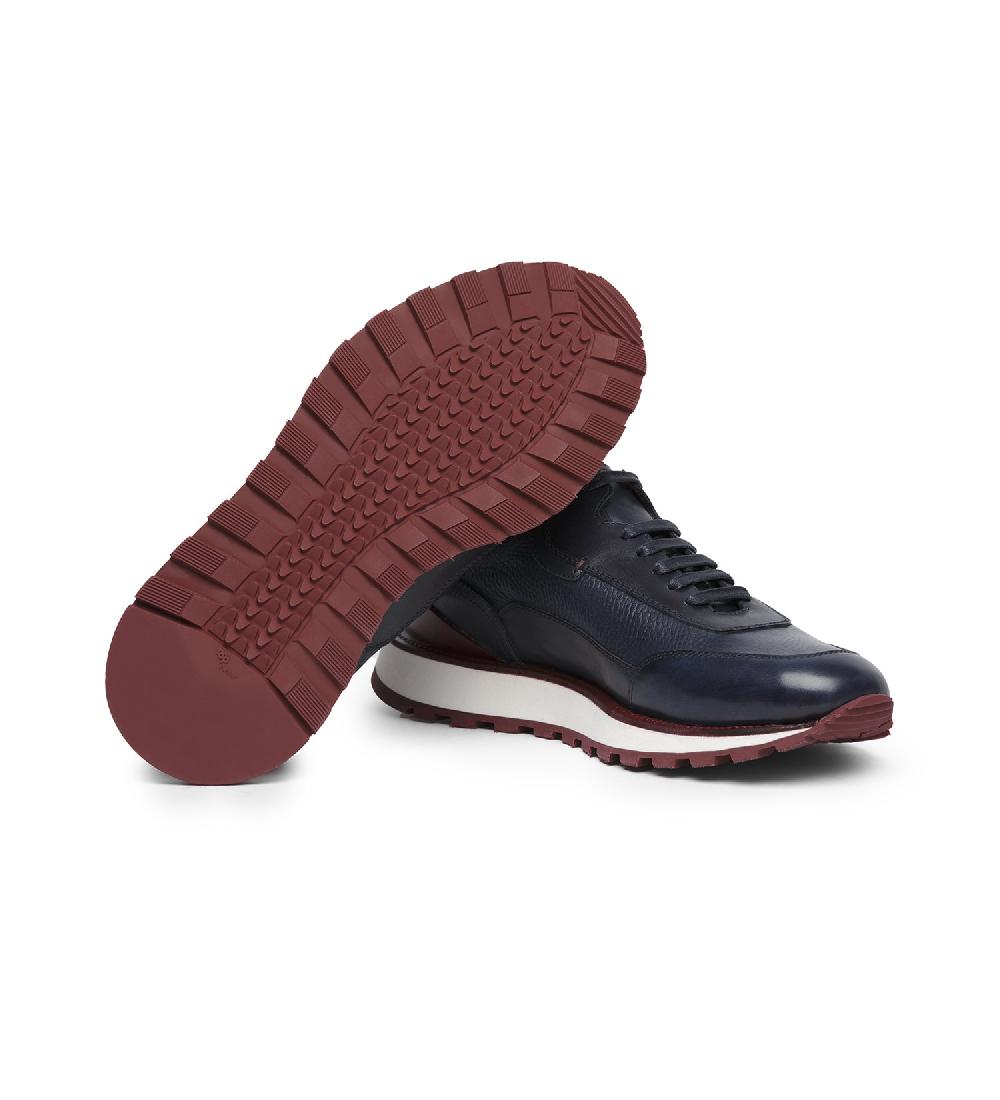 A.Testoni MOENA SNEAKERS CHUNKY IN PELLE E CERVO 2025