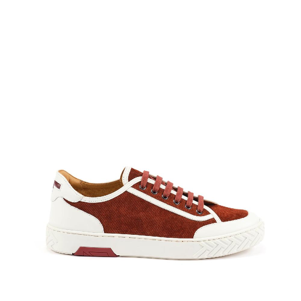 A.Testoni RAVENNA SNEAKER VELVET SUEDE CALF+CALF ° Qualità
