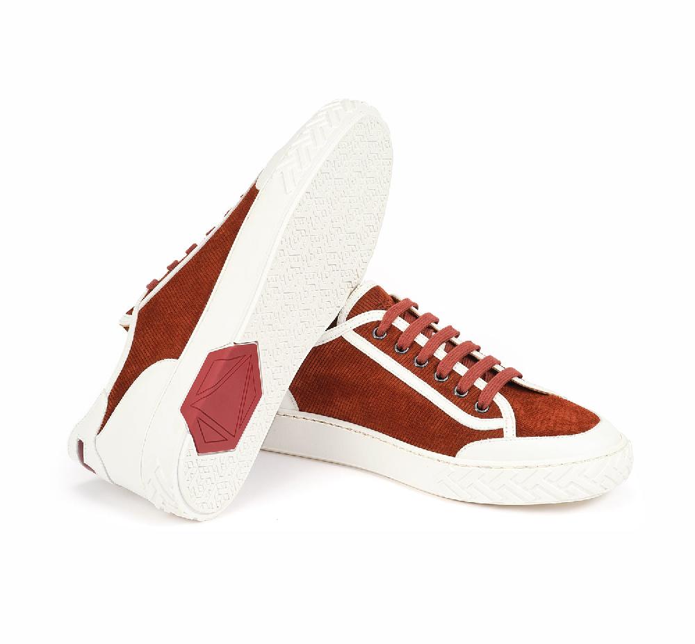 A.Testoni RAVENNA SNEAKER VELVET SUEDE CALF+CALF ° Qualità
