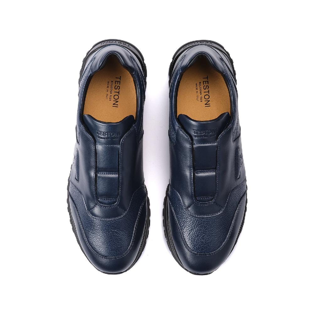 A.Testoni CUNEO SNEAKER SPORT NAPA CALF +GRAINED CALF Pezzi Unici