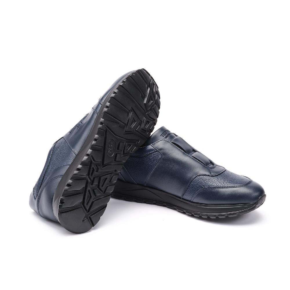 A.Testoni CUNEO SNEAKER SPORT NAPA CALF +GRAINED CALF Pezzi Unici