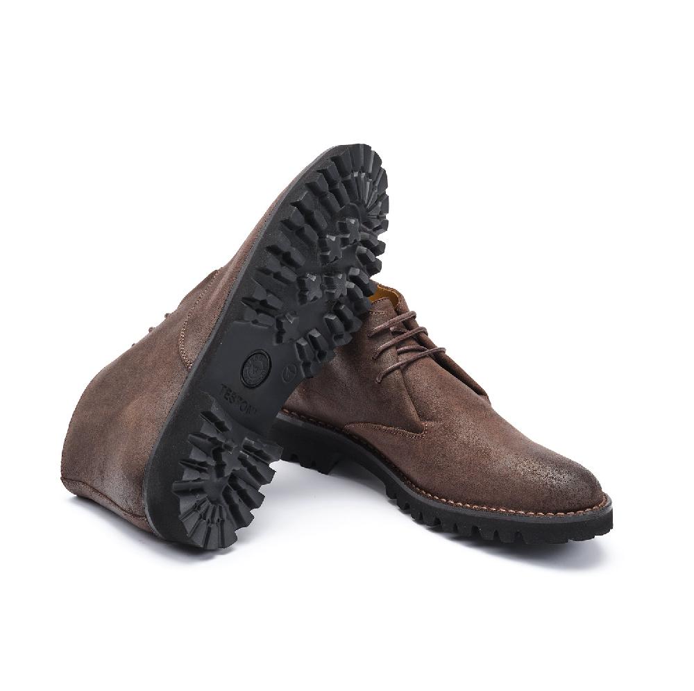 A.Testoni COURMAYEUR DESERT WAX SUEDE CALF Acquista Ora