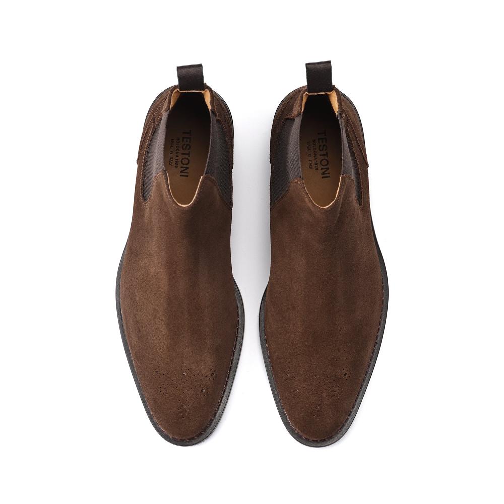 A.Testoni VENEZIA CHELSEA ENGLISH SUEDE CALF Promozione Limitata