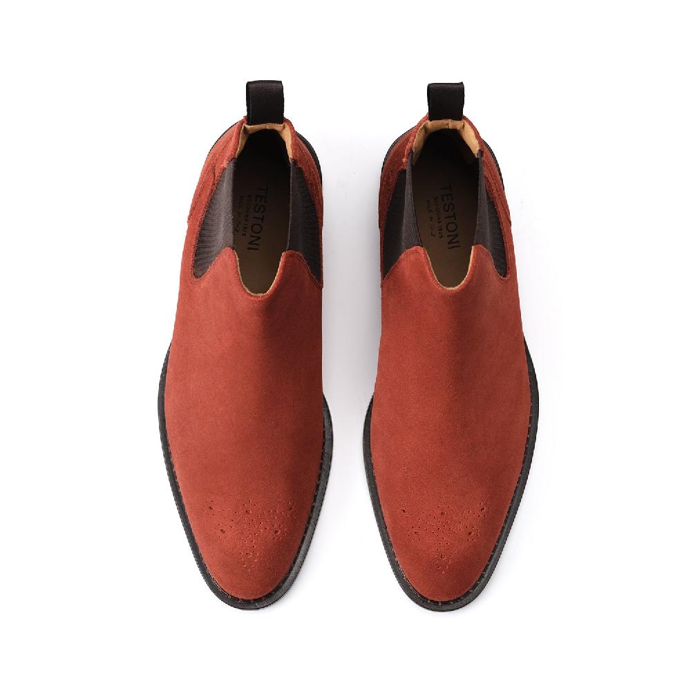 A.Testoni VENEZIA CHELSEA ENGLISH SUEDE CALF Fino Al -60%
