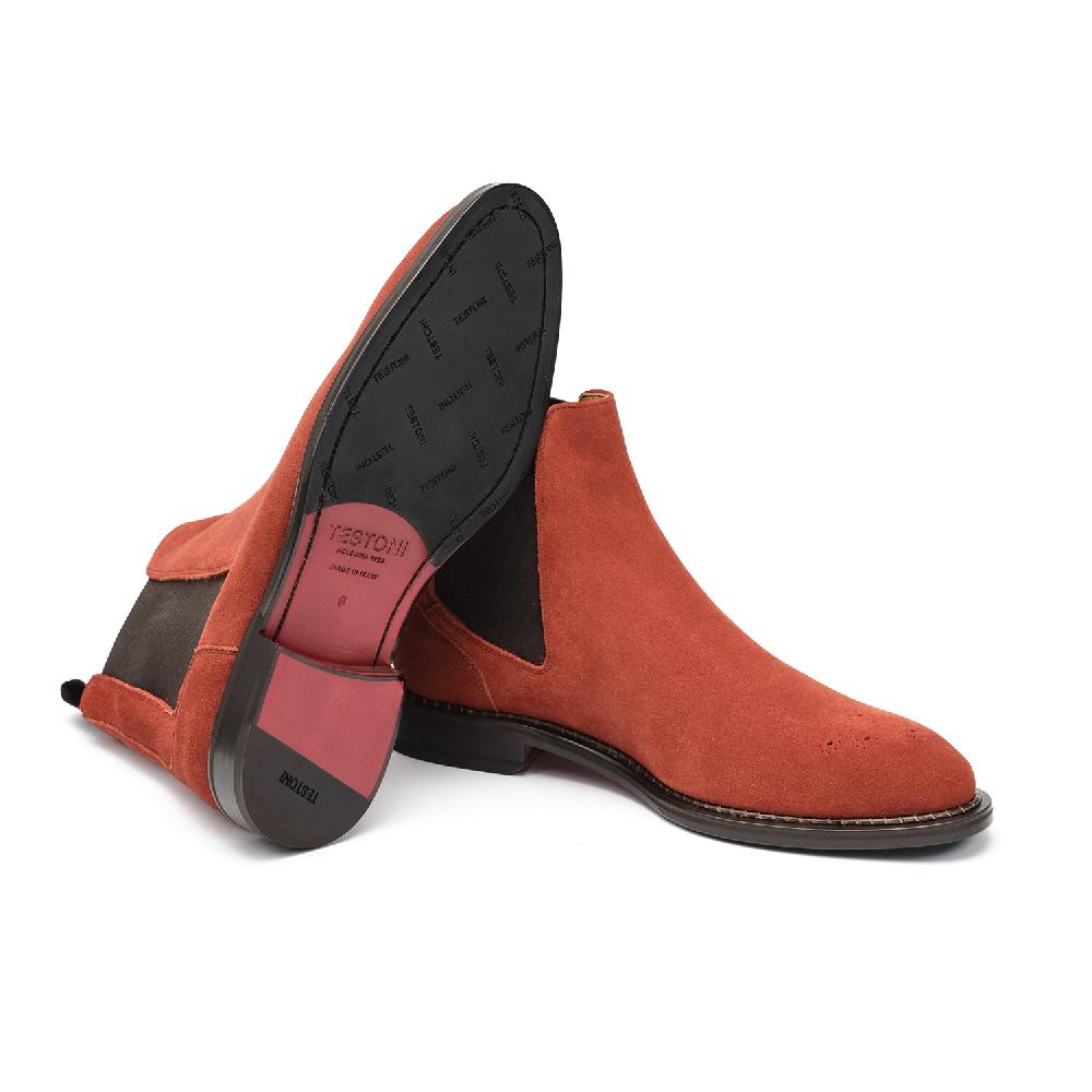 A.Testoni VENEZIA CHELSEA ENGLISH SUEDE CALF Fino Al -60%