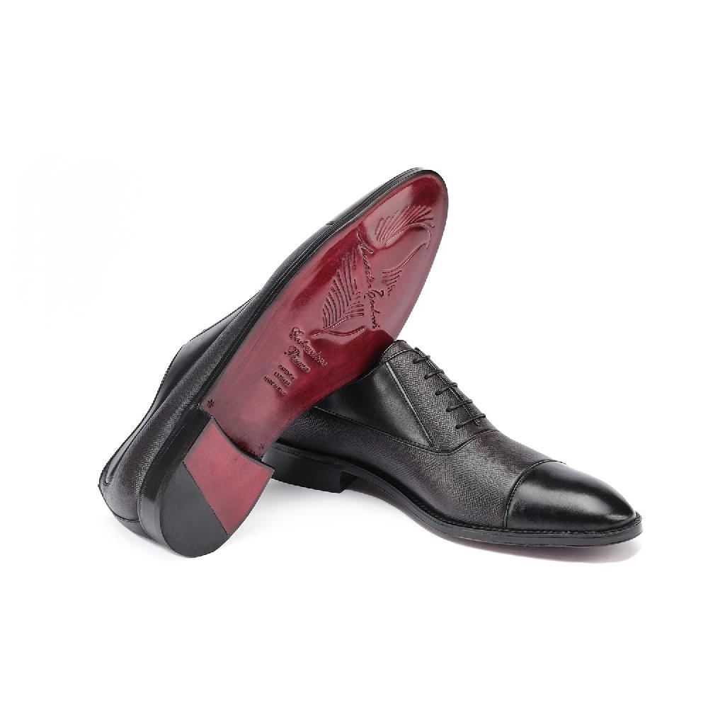 A.Testoni VALDOBBIADENE P.RAPID OXFORD TOP CALF+ ANTIQUE CAVIAR CALF ° Sottocosto