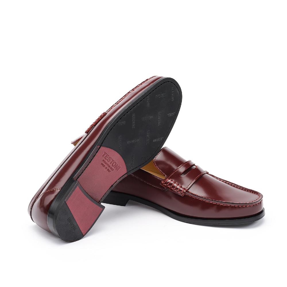 A.Testoni BRACCIANO MOCS BRUSHED CALF Negozio