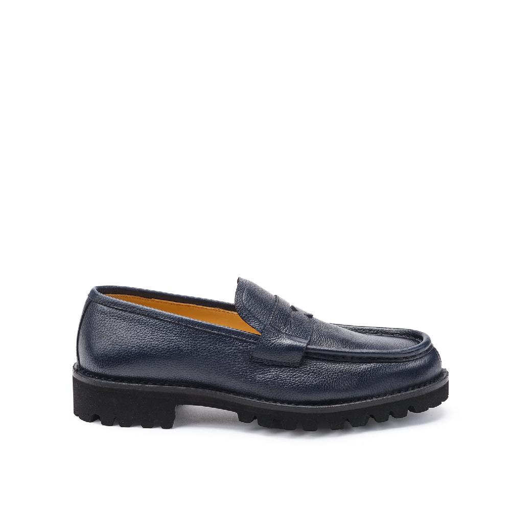 A.Testoni COURMAYEUR LOAFER GRAINED CALF Spedizione gratuita