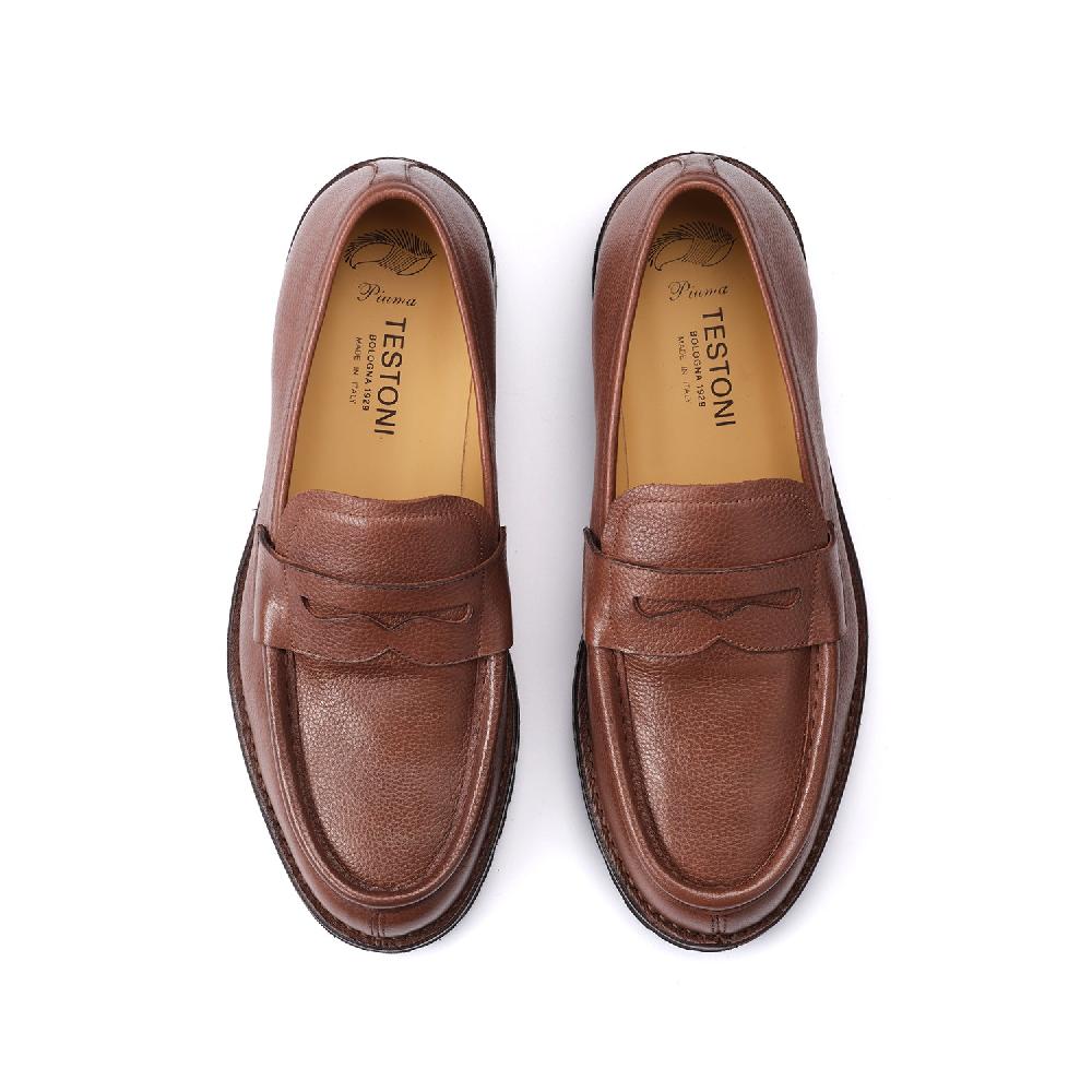 A.Testoni COURMAYEUR LOAFER GRAINED CALF Sconto di tempo limitato