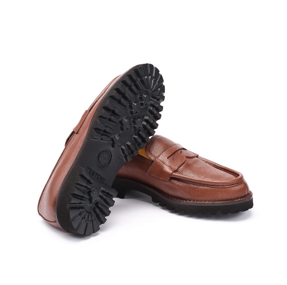 A.Testoni COURMAYEUR LOAFER GRAINED CALF Sconto di tempo limitato