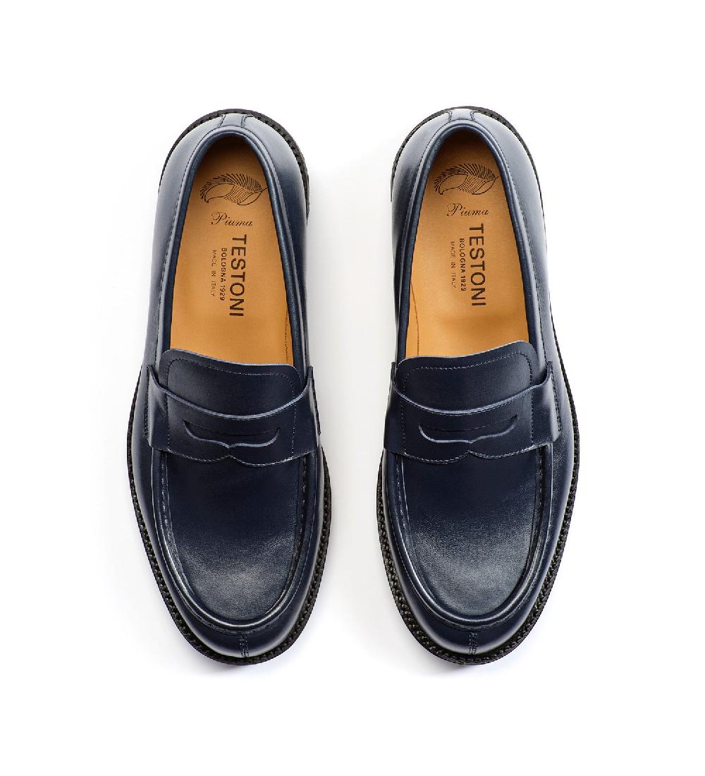 A.Testoni COURMAYEUR MOCASSINO IN PELLE Negozio online di fabbrica