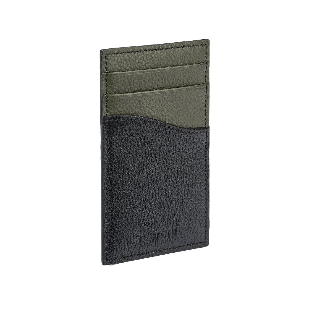 A.Testoni CREDIT CARD CASE GRAINCALF ° Grande vendita