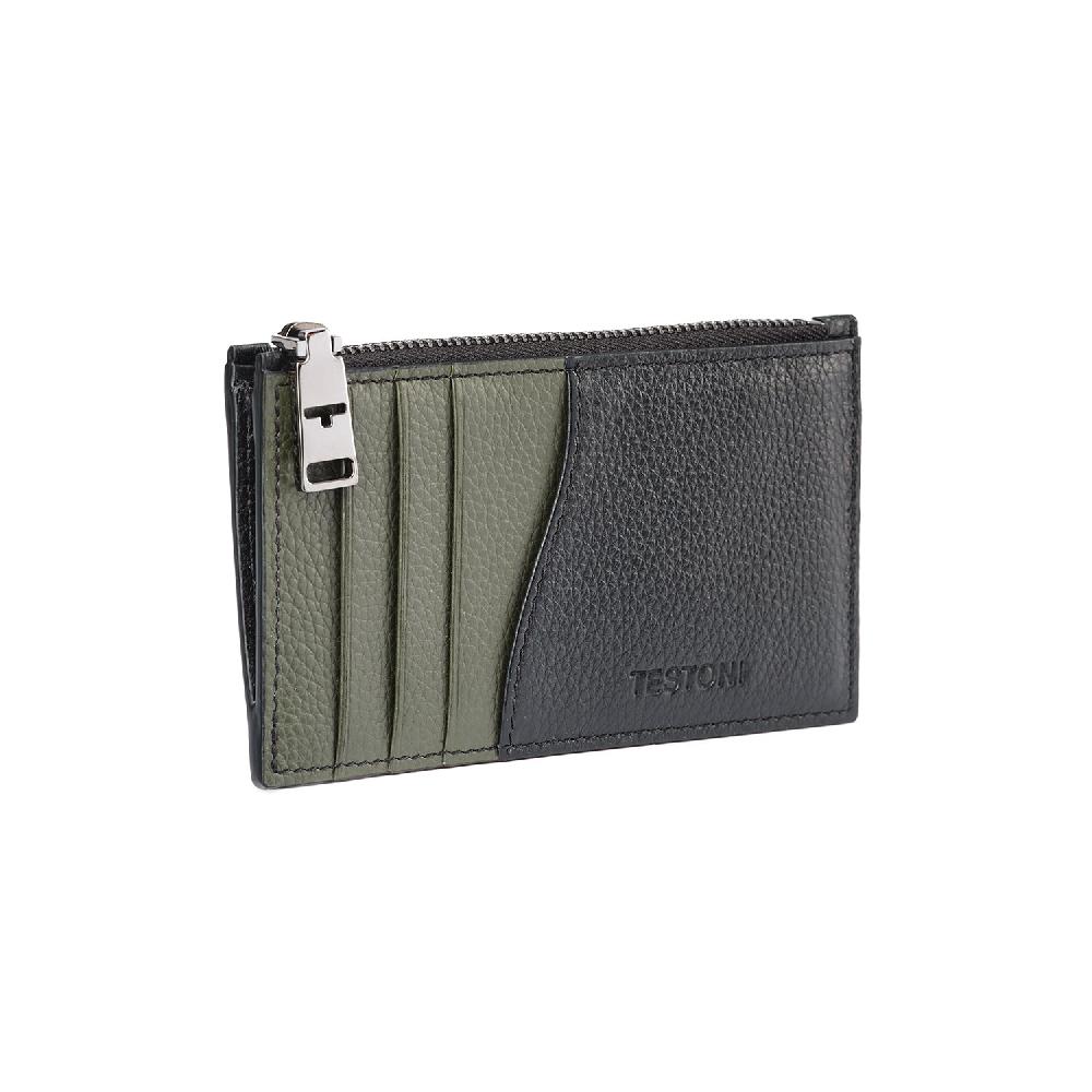 A.Testoni ZIP CREDIT CARD CASE GRAINCALF ° Shopping online