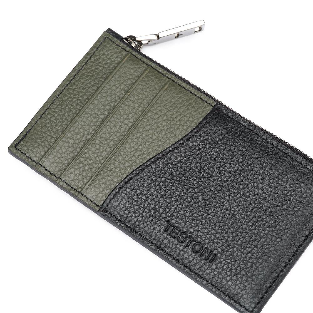A.Testoni ZIP CREDIT CARD CASE GRAINCALF ° Shopping online