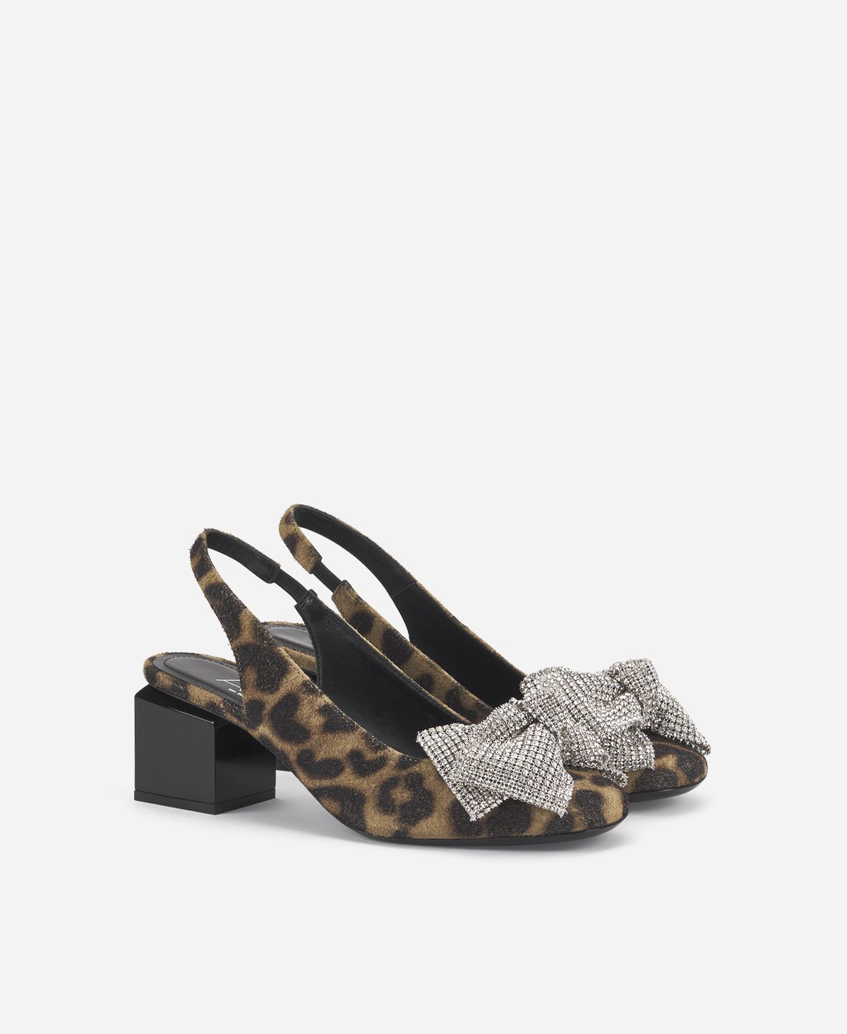 ﻿Agl Sling-back con fiocco Stampa leopard Angie Ribbon I Più Venduti