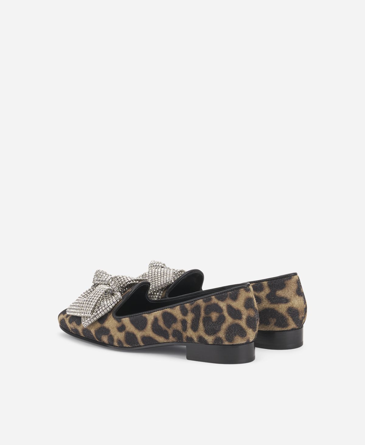 Agl Loafer con fiocco Stampa leopard Costanza Ribbon Italy