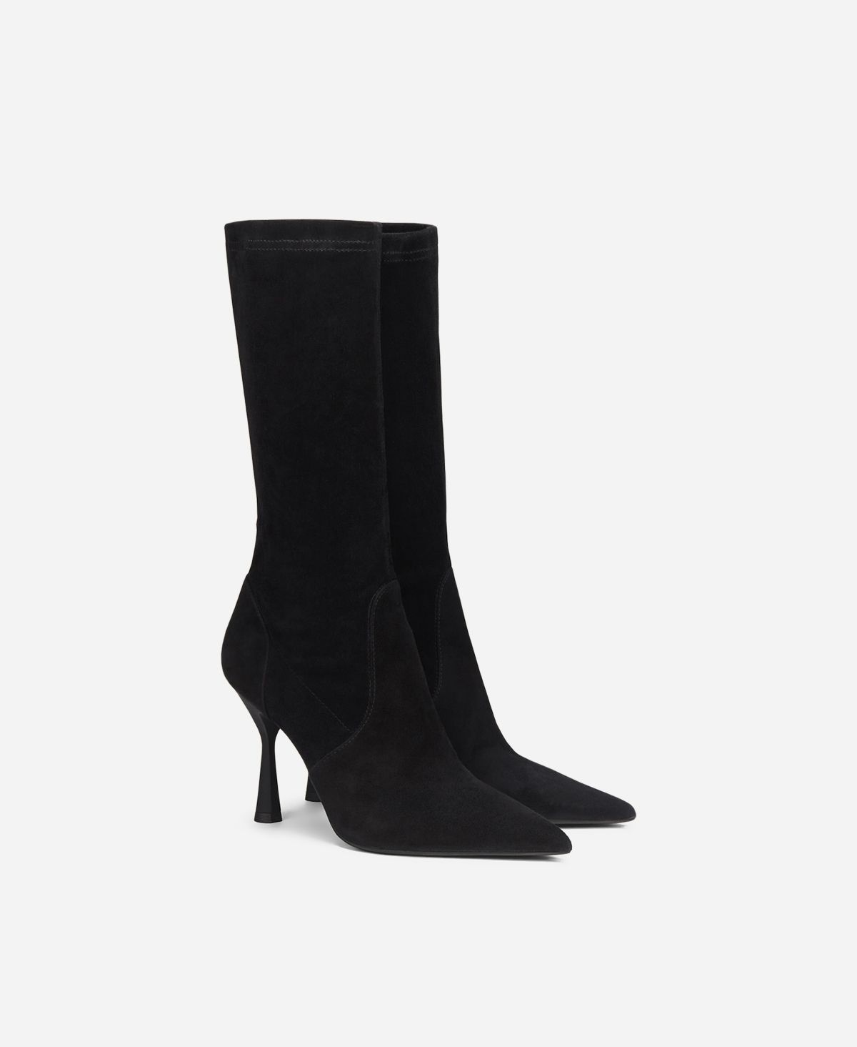 Agl Stivaletto in velour Nero LETIZIA BOOTIE Italia