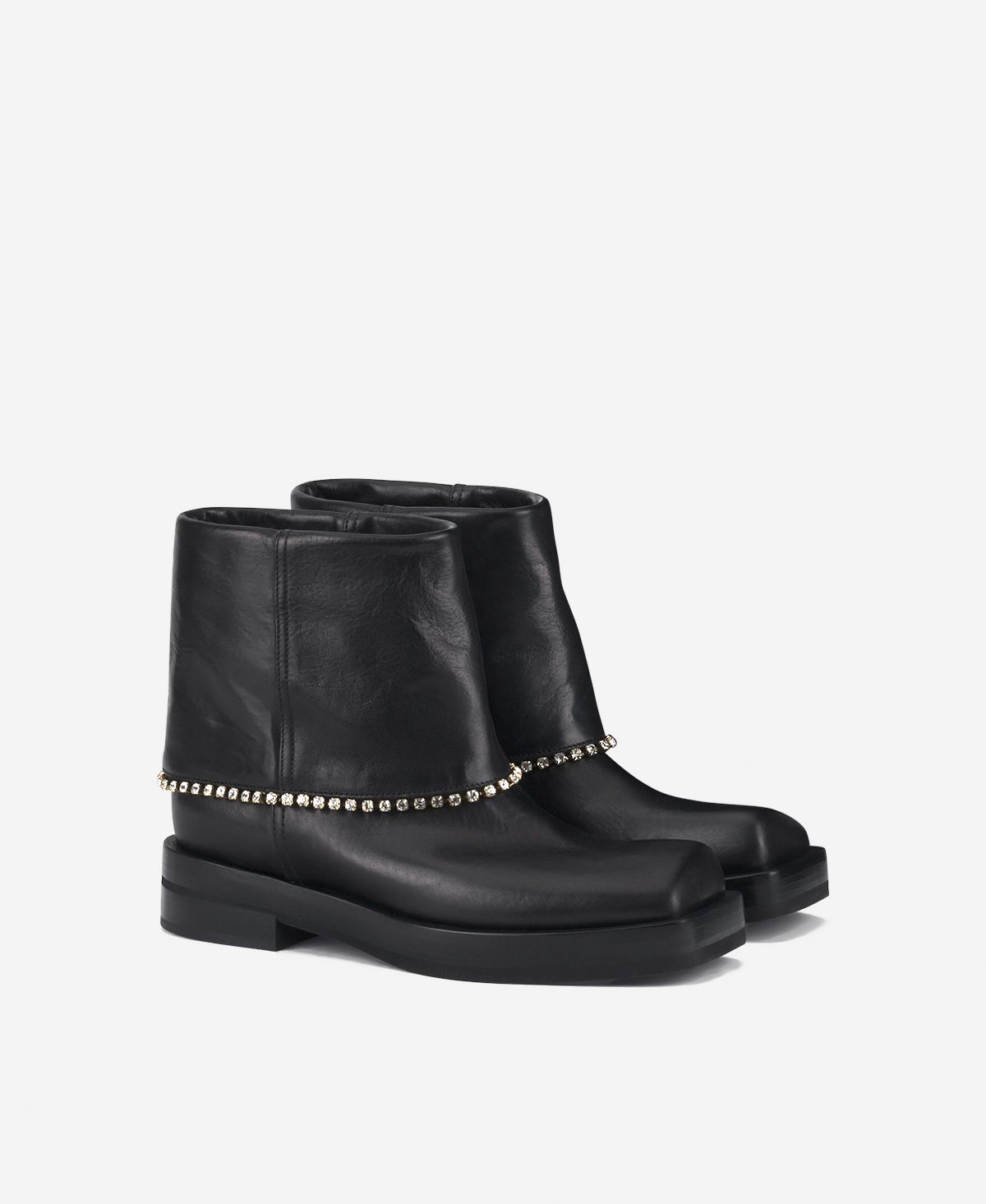 Agl Stivaletto texano con strass Nero Rina Strass Qualità