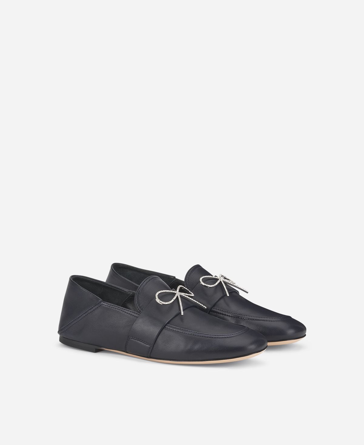 Agl Mocassino con fiocco Blu Crystal Ribbon Spedizione Gratuita