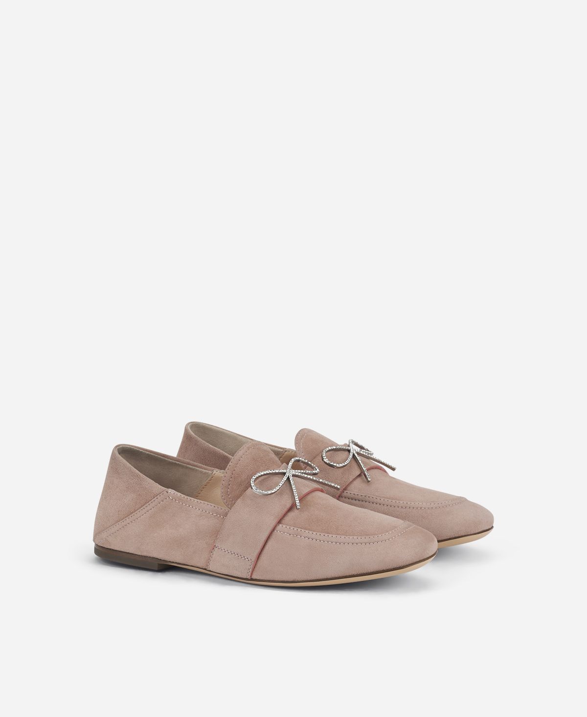 Agl Mocassino con fiocco Beige Crystal Ribbon Pezzi Unici