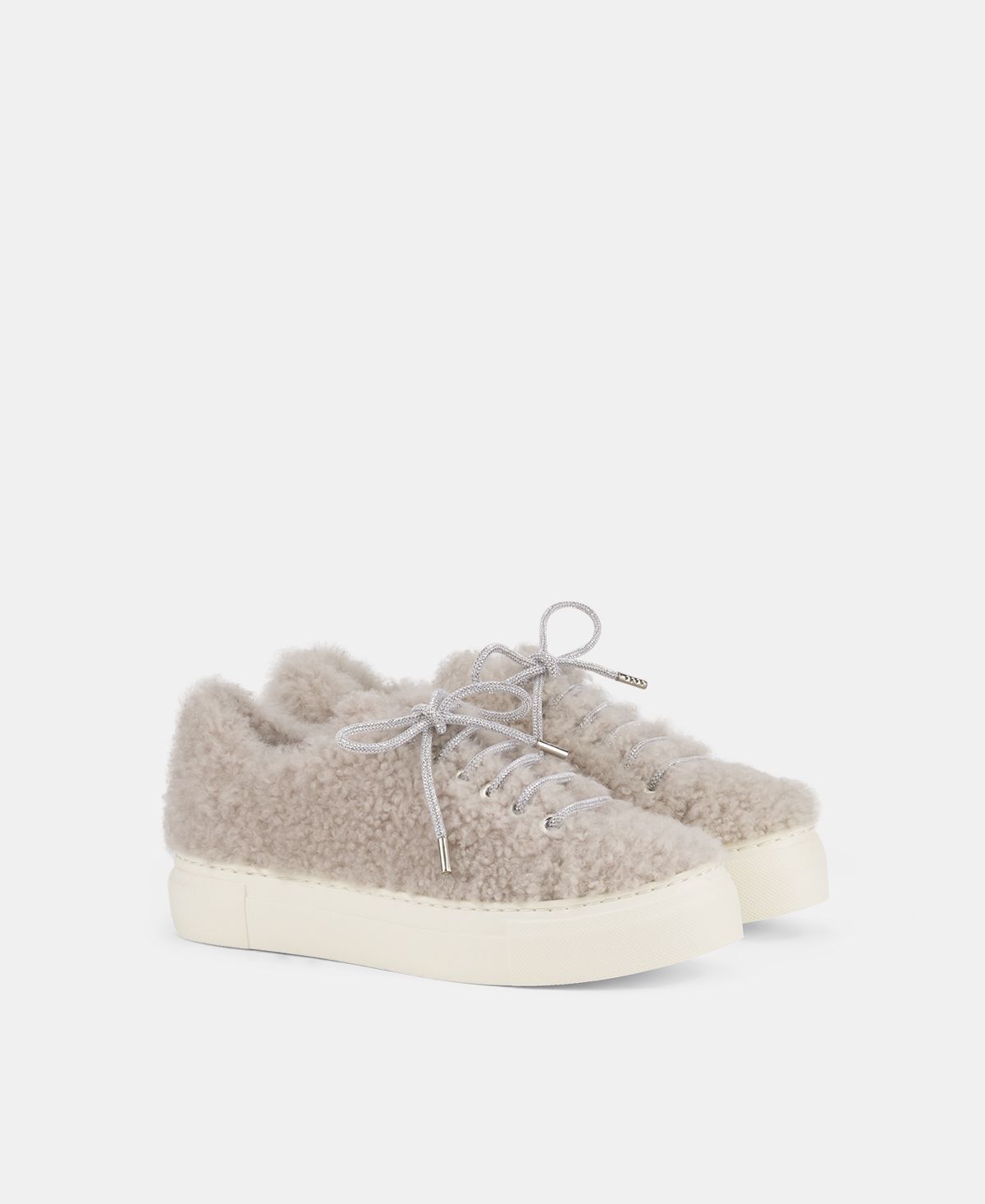 Agl Sneaker in pelliccia Crema Elda Soddisfazione Garantita