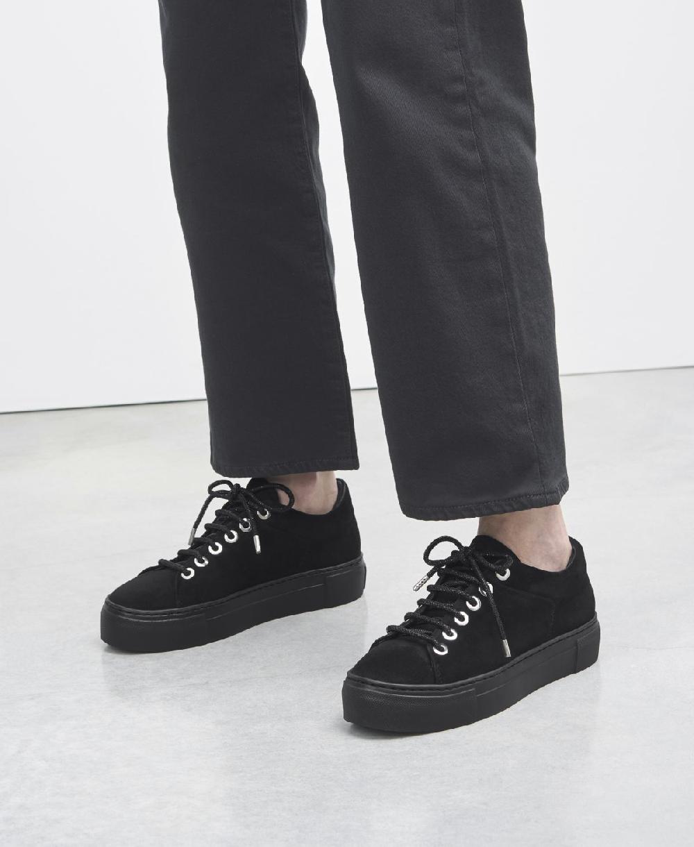 Agl Sneaker in velour Nero Crystal Negozi Online