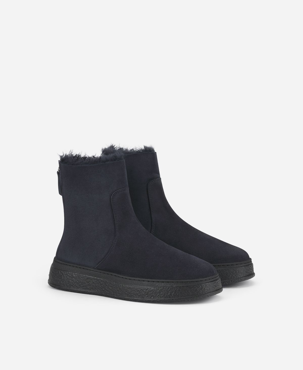 Agl Stivaletto in montone Blu Giuly Warm Fino Al -60%