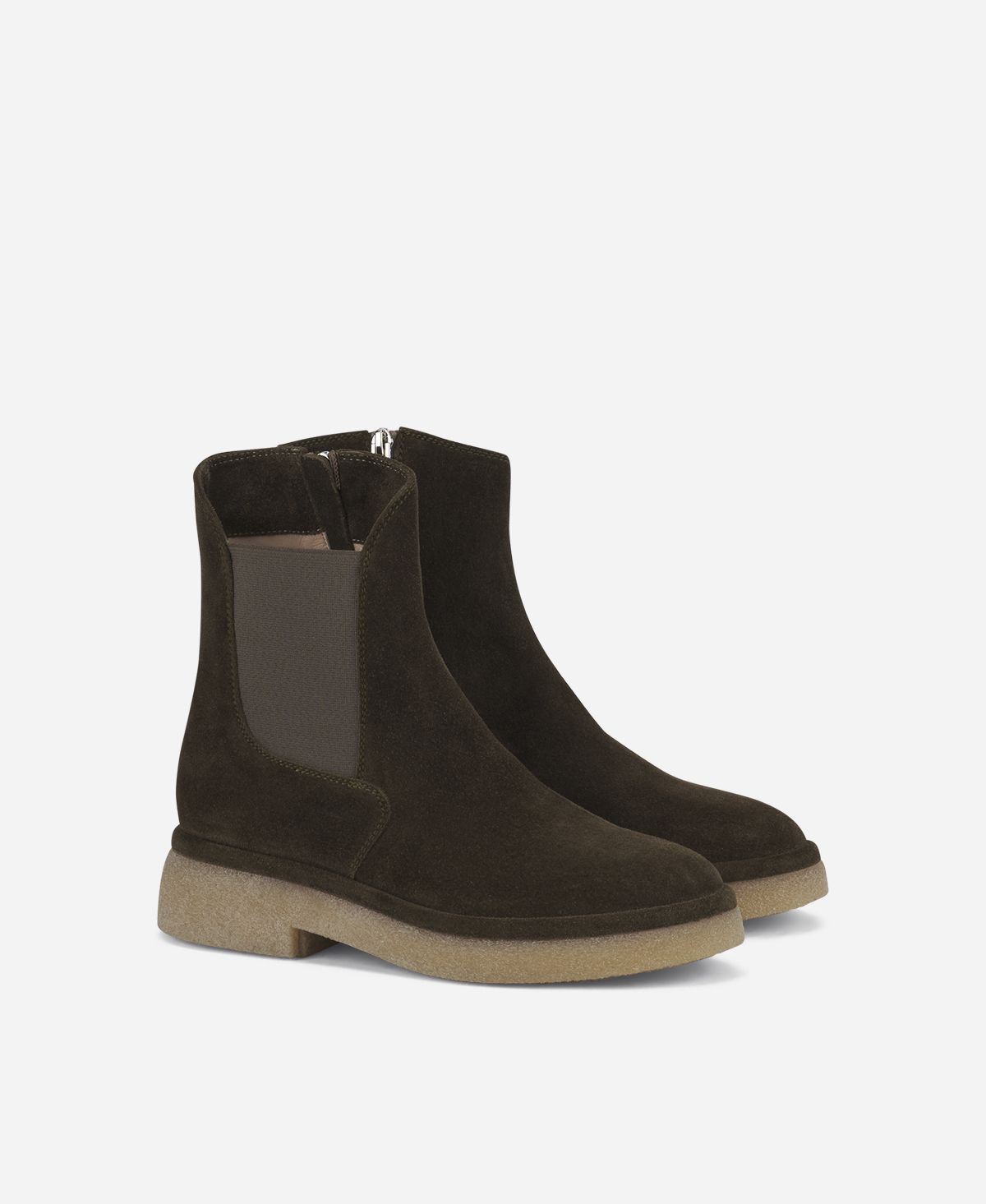 Agl Stivaletto con zip ed elastico Brown Alison R Beat Economico