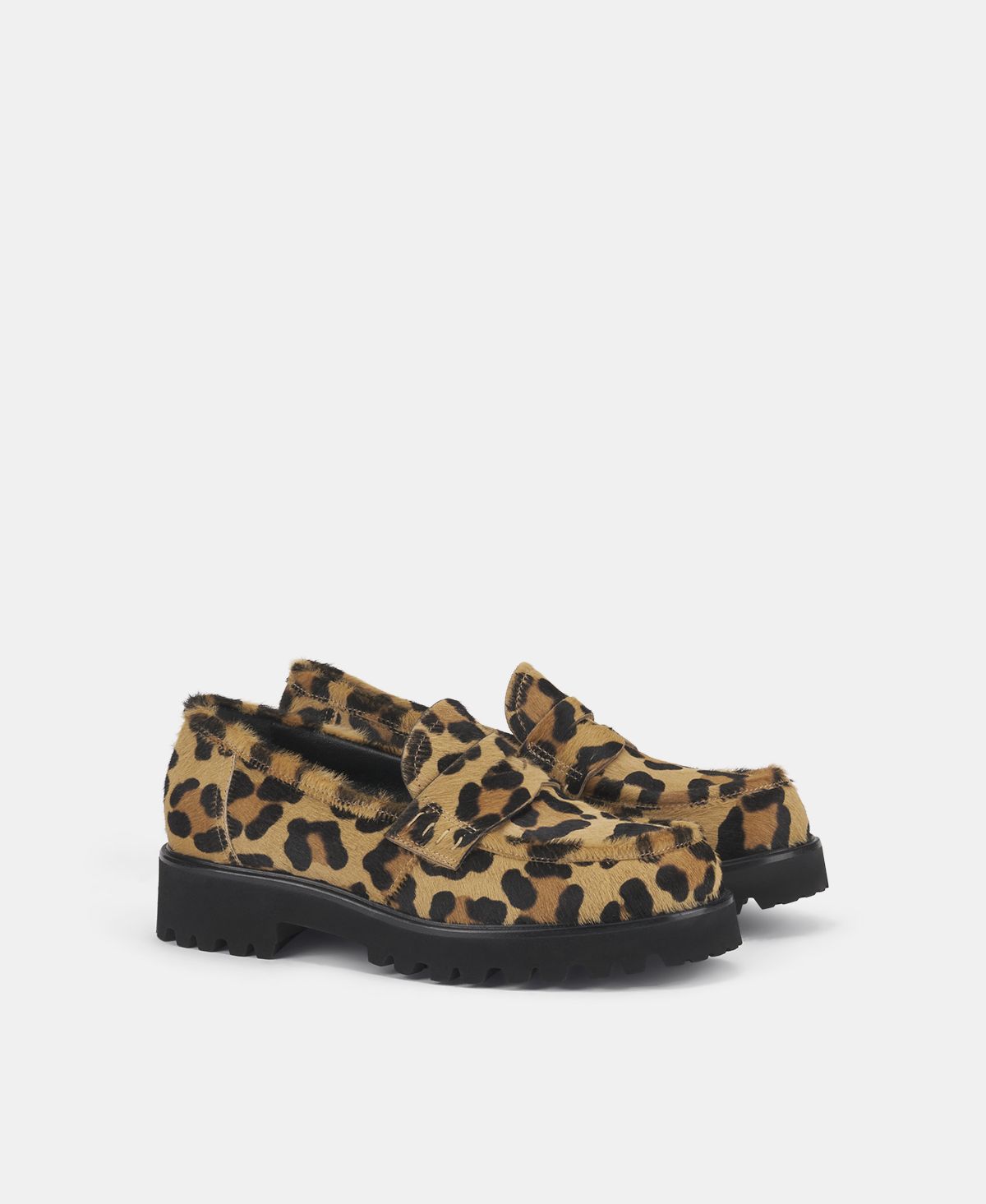 Agl Mocassino animalier con suola chunky Stampa leopard Goldie In Vendita