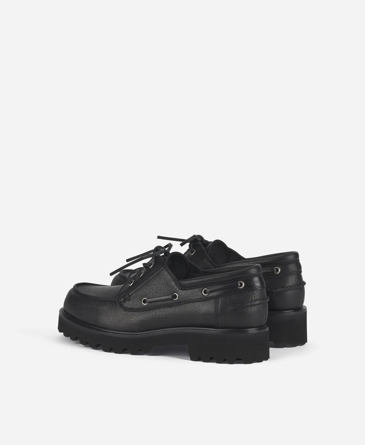 Agl Stringata in pelle Nero Goldie Barca Vendita Calda