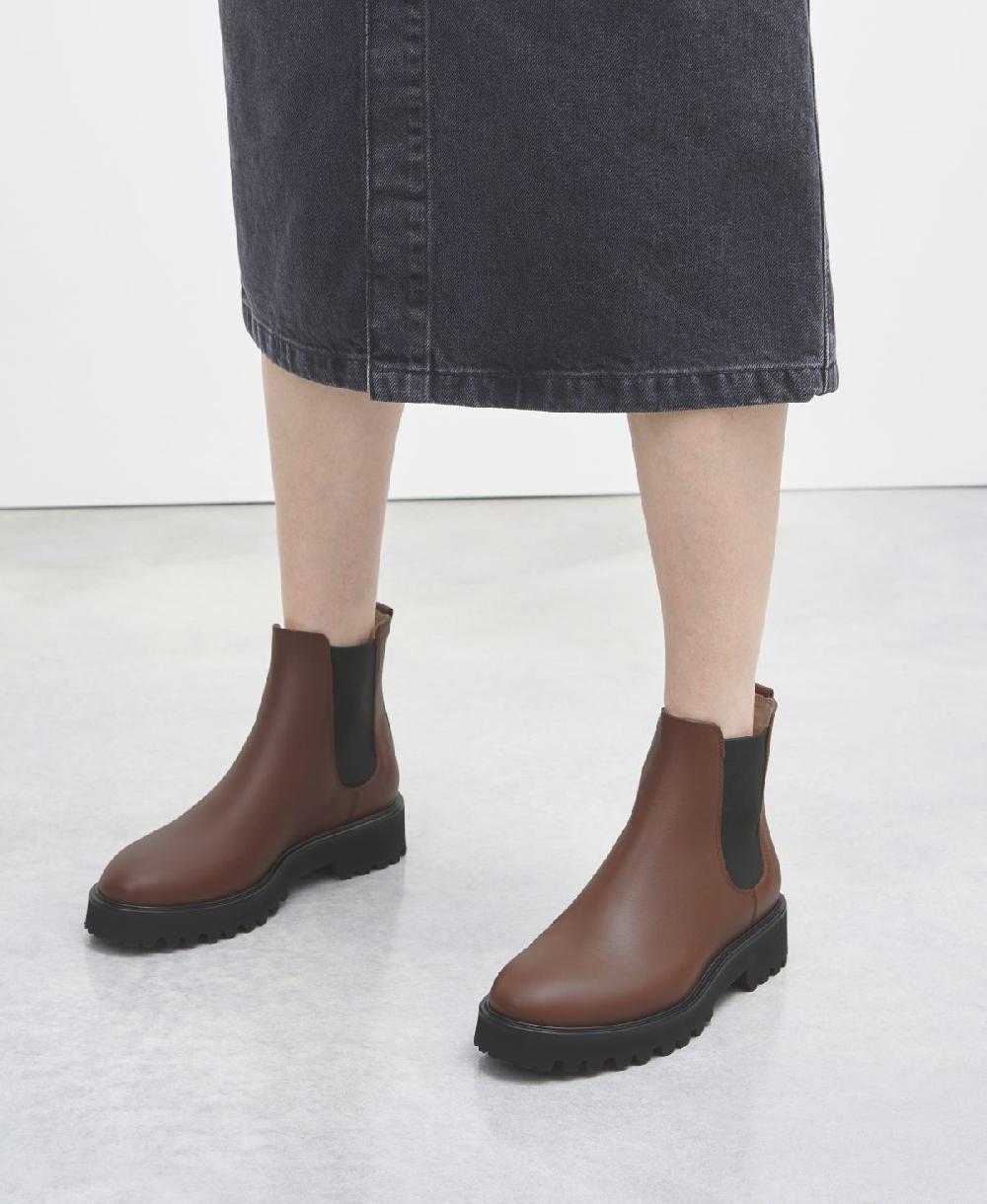 Agl Stivaletto con elastici Cuoio Goldie Beatle Saldi Di Fabbrica