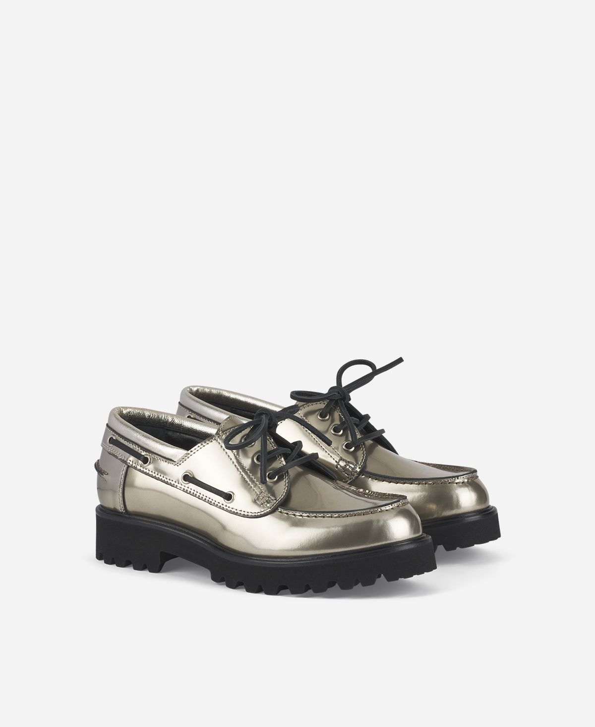 Agl Stringata metal Platino Goldie Barca Moda