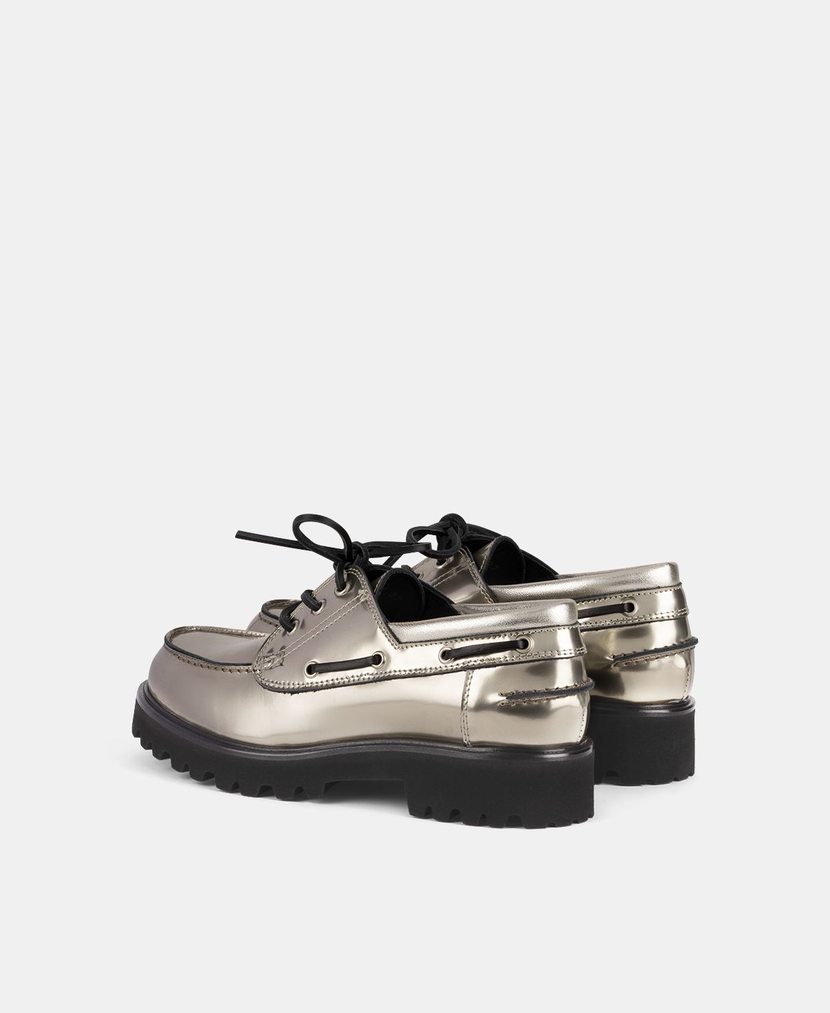 Agl Stringata metal Platino Goldie Barca Moda