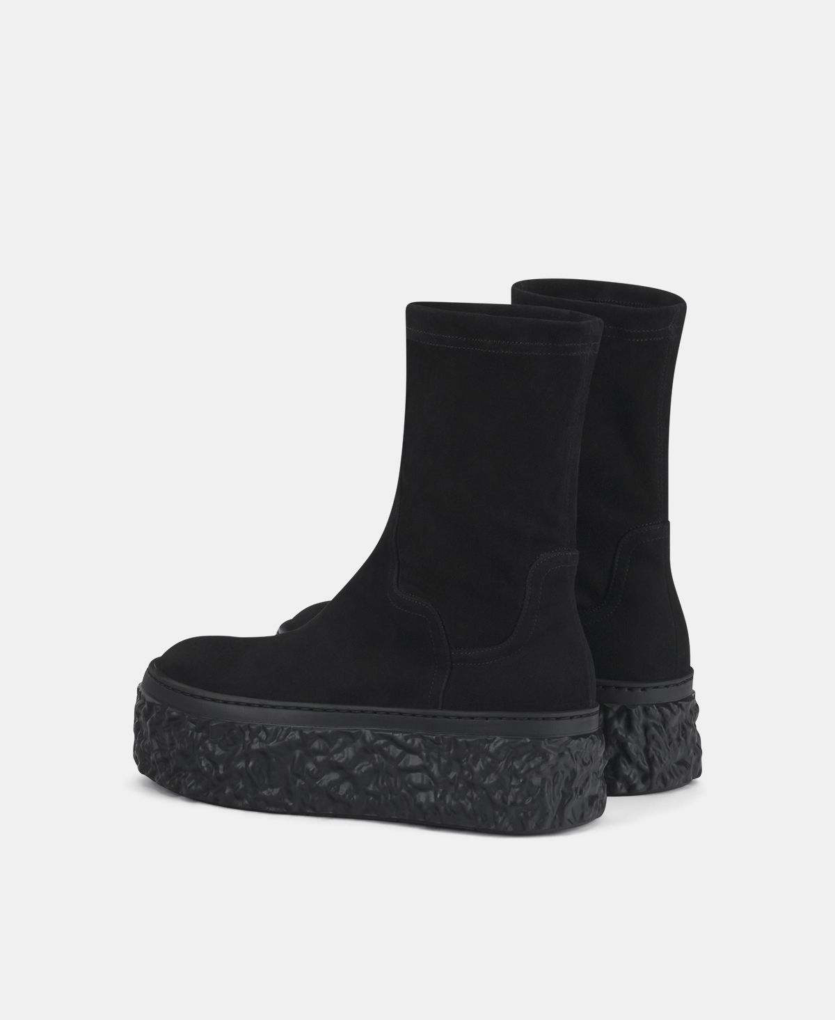 Agl Stivaletto in velour con platform Nero Magma Stretch 2025